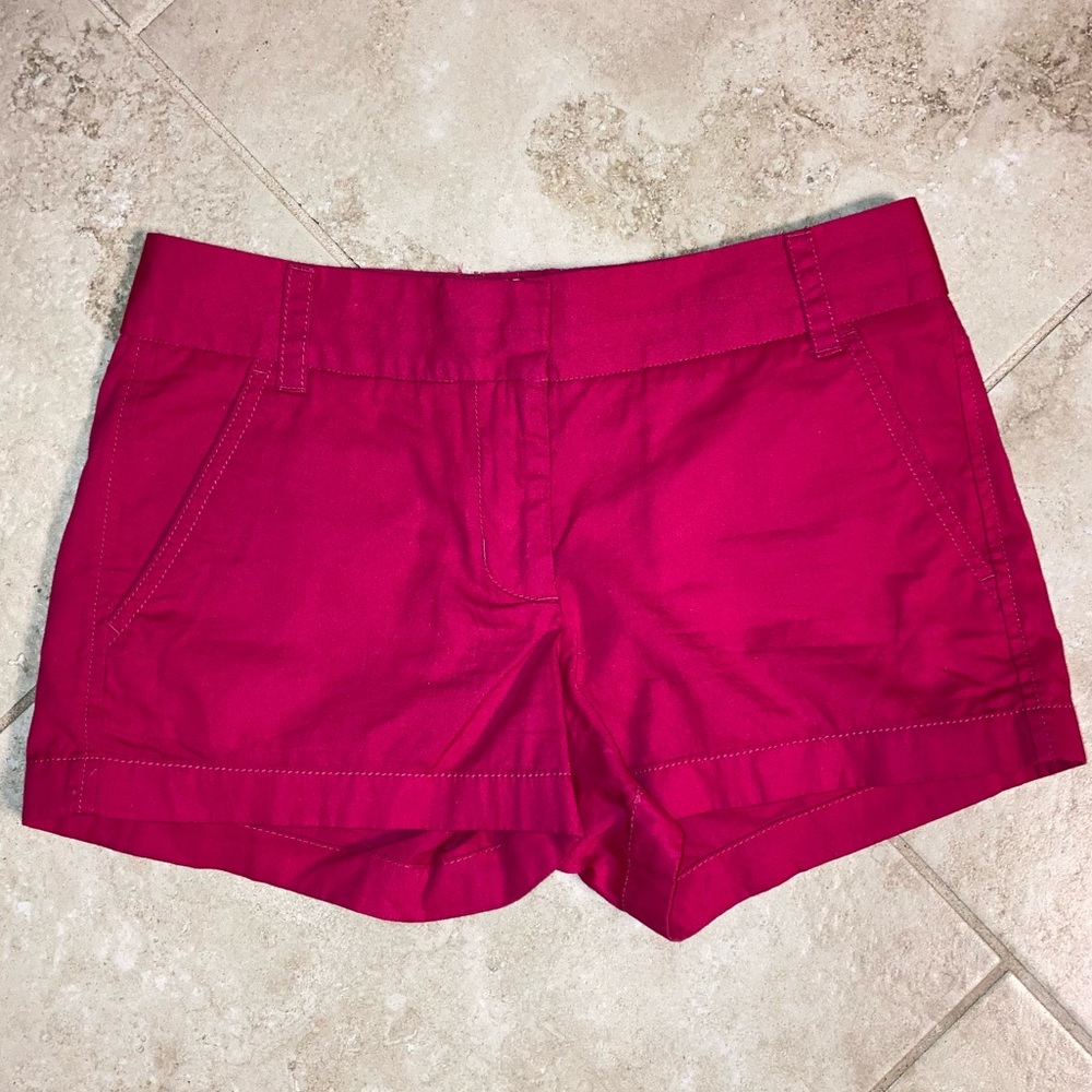 Fuschia Pink J Crew Chino Shorts